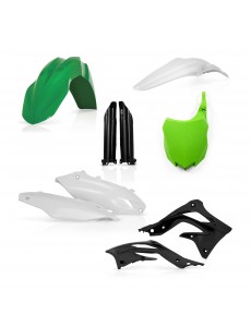 KIT PLÁSTICOS COMPLETO ACERBIS KAWASAKI KX-F 450 2013-2015 - VERDE / PRETO